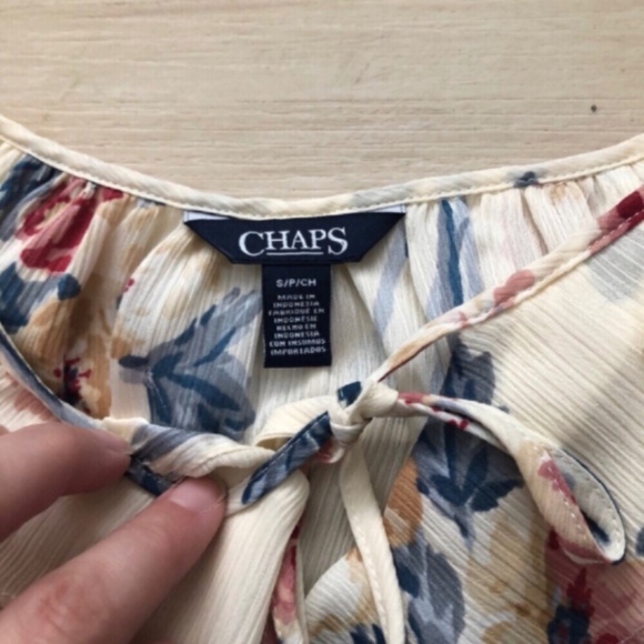 Sheer Floral Chaps Blouse - Picture 5 of 6